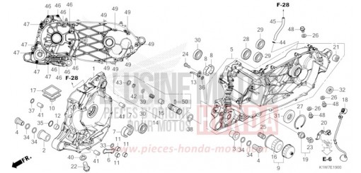 CARTER MOTEUR SH350AP de 2023